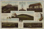 VERKAUFT !!!   AK Mehrbild Gruss vom Gickelsberg bei Bad Oppelsdorf Opolno Zdrój Bogatynia Schlesien Polen 1910