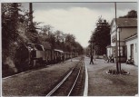 AK Foto Bad Doberan OT Ostseebad Heiligendamm Bahnhof mit Bäderbahn 1980