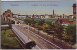 AK Düsseldorf Luegplatz mit Blick auf Stadt 1910