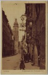 AK Leipzig Burgstrasse mit Thüringer Hof 1922