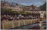 AK Bad Ems Kurgarten mit Konzert viele Menschen Lahn 1912