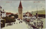 AK Lindau am Bodensee Partie am Hafen mit Schiffen 1910