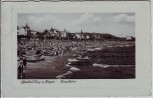 AK Foto Ostseebad Binz auf Rügen Strandleben viele Menschen Fahnen 1935