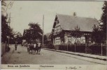AK Gruss aus Sundheim Hauptstrasse mit Menschen bei Kehl 1920 RAR