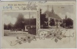 AK Gruss aus Sundheim Schule Spezereihandlung bei Kehl 1919 RAR