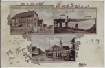VERKAUFT !!!   AK Gruß aus Oberenzen Oberentzen Schule Ill Wirtschaft bei Ensisheim Haut-Rhin Elsass Frankreich 1919 RAR
