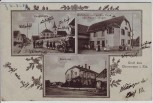 VERKAUFT !!!   AK Gruß aus Oberenzen Oberentzen Hauptstraße Pfarrhaus Wirtschaft bei Ensisheim Haut-Rhin Elsass Frankreich 1919 RAR