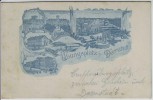 AK Gruss vom Übungsplatz Zelte Baracken bei Darmstadt Griesheim 1921