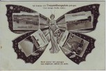 AK Truppenübungsplatz Zeltlager Wellblechhausen Schmetterling Jugendstil bei Darmstadt Griesheim 1921