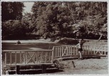 AK Foto Bernau bei Berlin Park Stadtpark mit Frau 1974