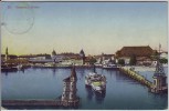 AK Konstanz am Bodensee Hafen mit Schiffen 1911