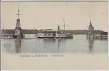 AK Konstanz am Bodensee Hafeneinfahrt mit Dampfer Kaiser Wilhelm 1910
