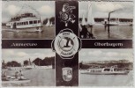 AK Mehrbild Ammersee Dampfer Utting Diessen ... Oberbayern 1950