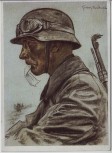 Künstler-AK W. Willrich Ein Kradmelder Unsere Panzerwaffe VDA 2. WK 1942
