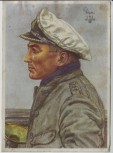 Künstler-AK W. Willrich Kapitänleutnant Prien U-Boot Marine VDA 2. WK 1940