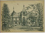 VERKAUFT !!!   Künstler-AK Zeulsdorf bei Gera Bezirksjugendschule der FDJ Thüringen 1949
