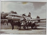 AK Foto Langenbernsdorf Gaststätte Waldperle Kremserkutsche Interflug IL 14 1977