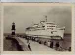 AK Foto Eisenbahnfährschiff MS Warnemünde 1960