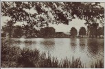 AK Foto Frankenberg in Sachsen Schilfteich mit Bootshaus 1960