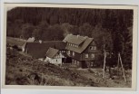 AK Foto Oberhof Waldkaffee untere Schweizerhütte Thüringen 1957