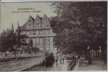 AK Lubsko Sommerfeld N.L. Lubispartie mit Mädchen-Volksschule Neumark / Ostbrandenburg Polen 1910 RAR