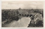 VERKAUFT !!!   AK Foto Guben Niederlausitz Blick zum Stadthaus mit Neißebrücke 1935