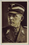 VERKAUFT !!!   AK Foto SA Gruppenführer Bernhard Hofmann Ritterkreuzträger Schirmmütze 2.WK 1942 RAR