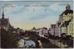 AK Nürnberg Neues Stadttheater Hauptbahnhof Germanisches Museum 1912