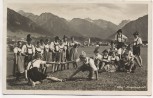 VERKAUFT !!!   AK Foto Oberstdorf Allgäu Original Schuhplattler Fingerhackeln 1936