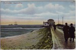 AK Cuxhafen Cuxhaven Seepavillon mit Menschen 1908