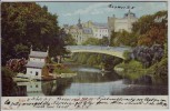 AK Riga Bastei-Brücke Gaswerk Lettland 1906