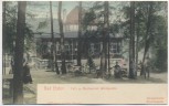 AK Bad Elster Cafe und Restaurant Waldquelle mit Menschen 1900