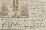 VERKAUFT !!!      AK Foto Ober-Kauffung Katzbach Gruppenfoto Arbeiter Wojcieszów Schlesien Polen 1900