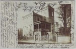 AK Foto Crimmitschau Hausansicht Villa mit Turm 1906 RAR