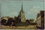 AK Wahren bei Leipzig Ortsansicht mit Kirche 1908