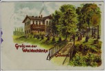 AK Litho Gruß von der Waldschänke bei Connewitz Leipzig 1909