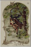 Künstler-AK Unter Bäumen Jugendstil E. Döcker Verlag Neuber Wien 1904