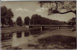 AK Foto Elsterwerda Schwarze Elster mit Brücke 1964