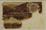 Litho Gruss aus Kössen in Tirol Kitzbühel Österreich 1900 RAR