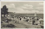 AK Foto Ostseebad Timmendorfer Strand Strandleben Fahnen 1939