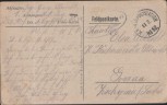 AK Deutsche Eintracht mit franz. Einwohner Feldpost 1915