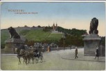 AK Würzburg Ludwigsbrücke mit Käppele Pferdekutsche 1910