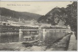 AK Bad Ems Partie am Kurhaus mit Boot 1910