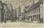 AK Flensburg Große Straße viele Menschen 1903
