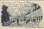 AK Gruss aus Doberan Grossherzogl. Palais Rathaus Logirhaus 1901 RAR