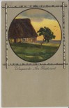 Künstler-AK Worpswede Am Heiderand 1910