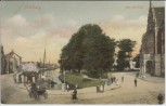 AK Oldenburg Blick auf Stau mit Post 1906