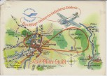 VERKAUFT !!!   Künster-AK Chemnitz Interflug Rundflüge Deutsche Lufthansa A. Hoppe 1958 RAR