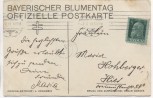 Künstler-AK Ludwig Hohlwein Mann und Frau Offizielle Postkarte Bayrischer Blumentag München 1913