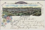 AK Litho Passepartout Gruss aus Passau Gesamtansicht 1900